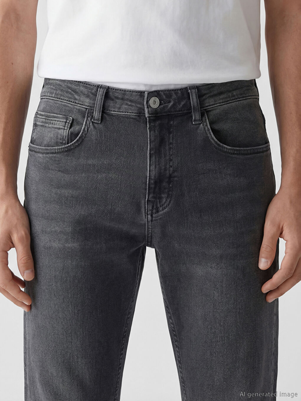 Gri 779 Regular Fit Erkek Jean Pantolon-2