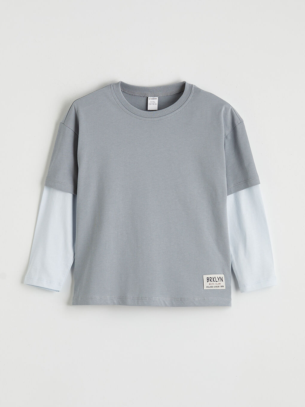 Mavi Bisiklet Yaka Erkek Çocuk Tişört