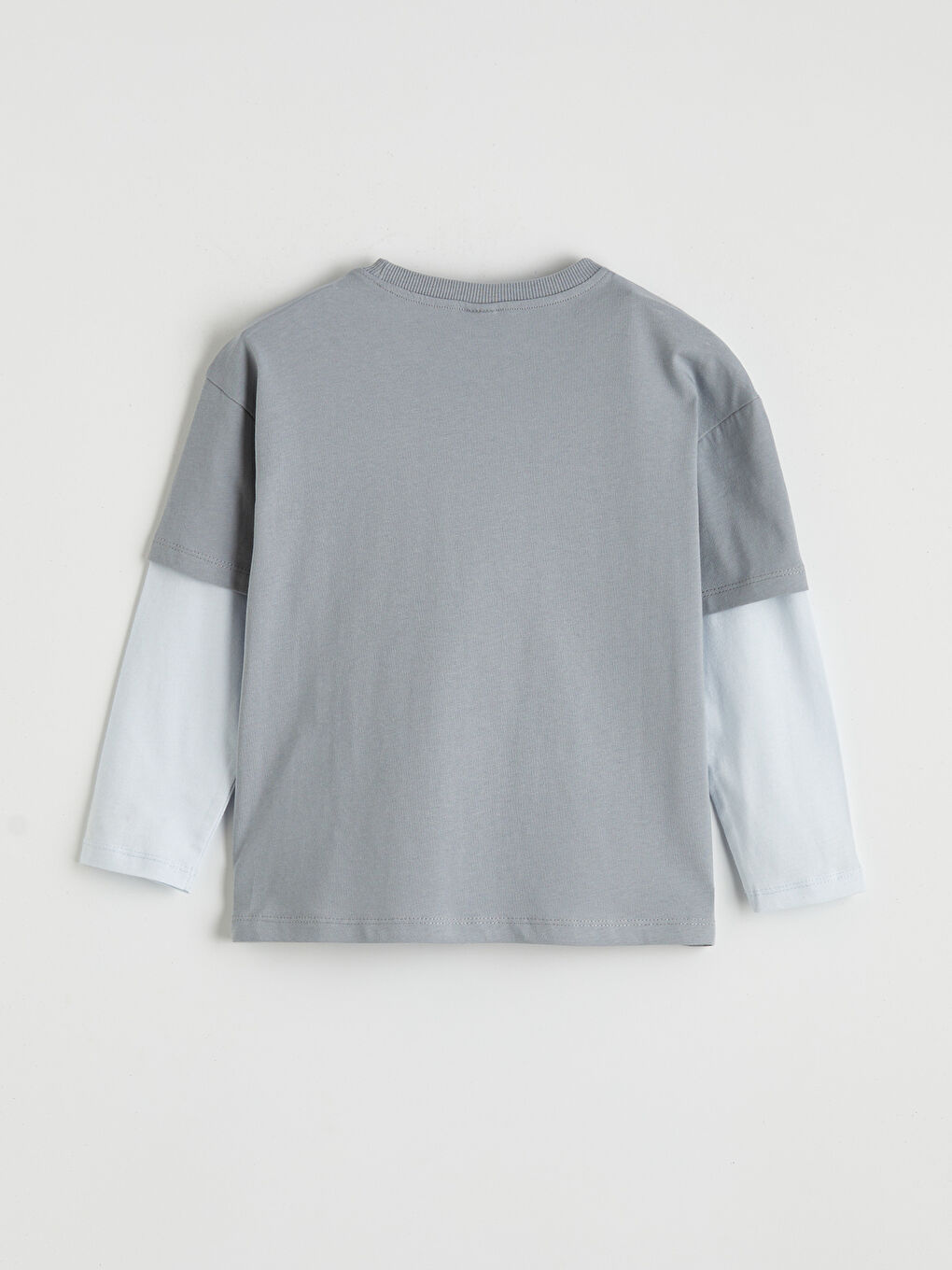 Mavi Bisiklet Yaka Erkek Çocuk Tişört-1