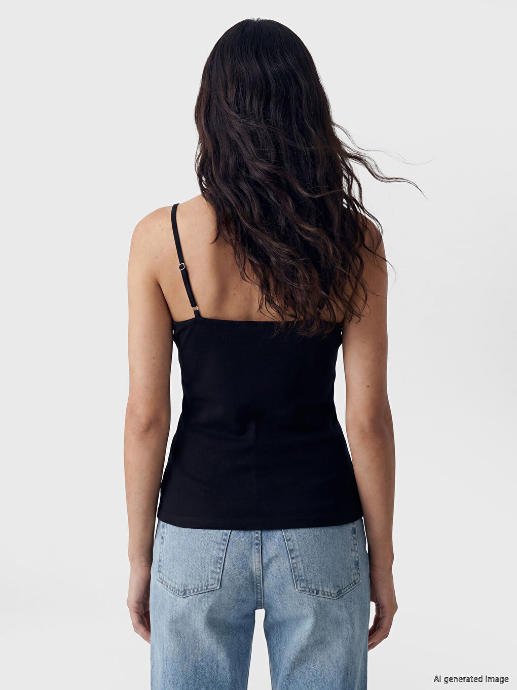 U Neck Strappy Women's Vest-3