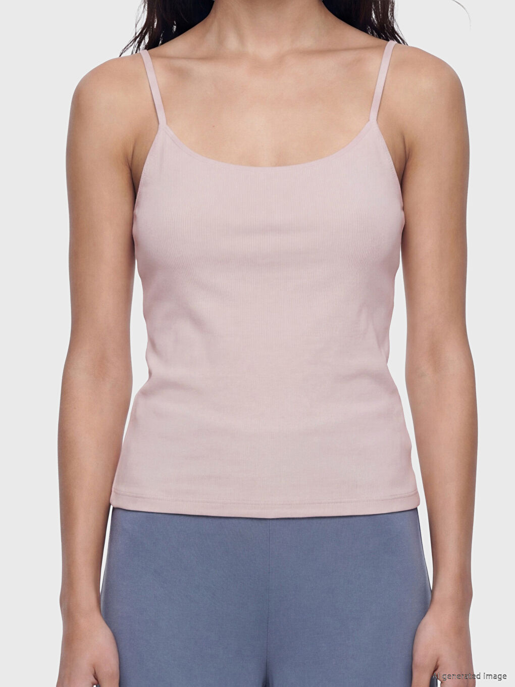 U Neck Strappy Women's Vest-3