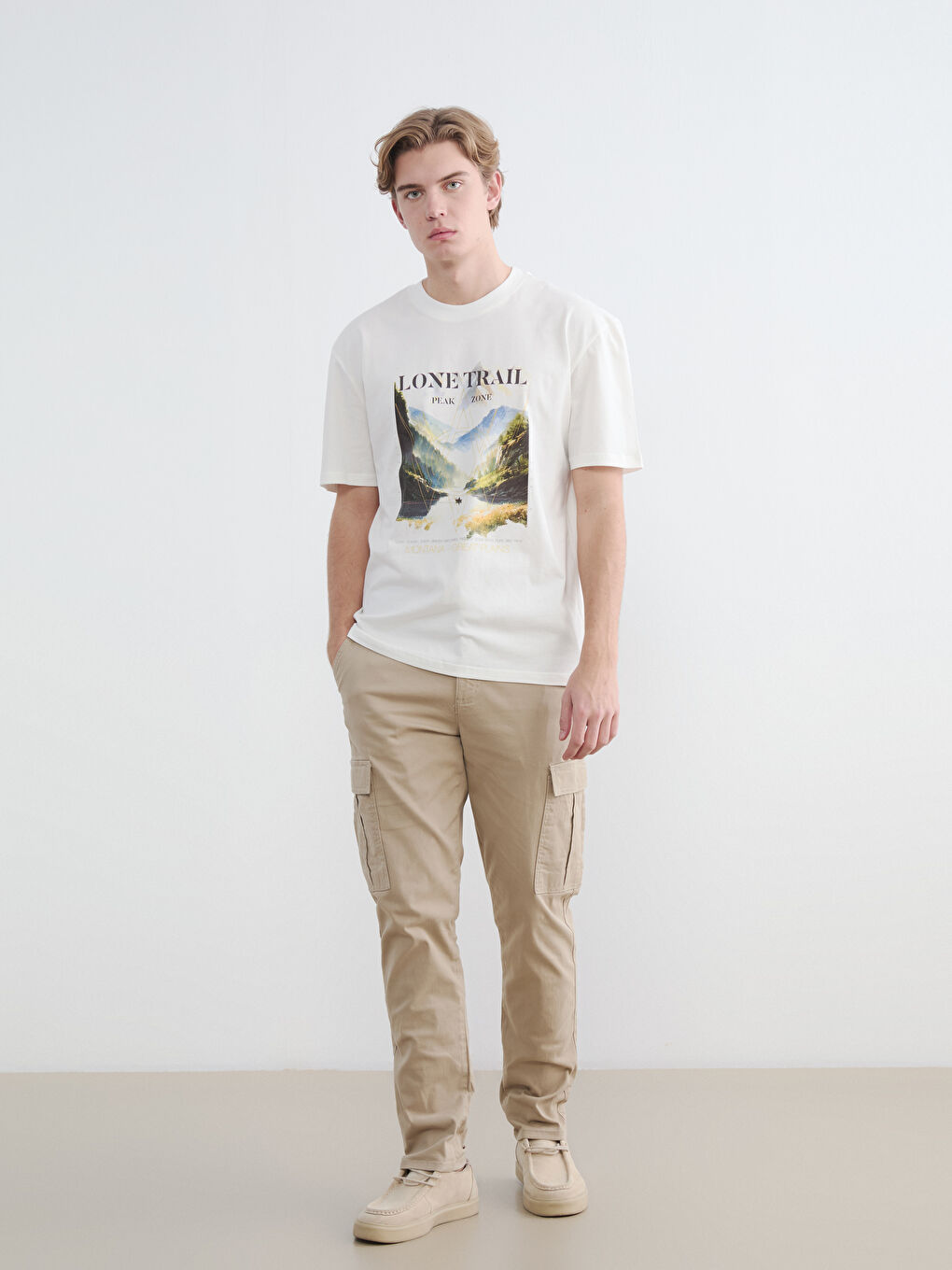 Uske muške keper cargo pantalone