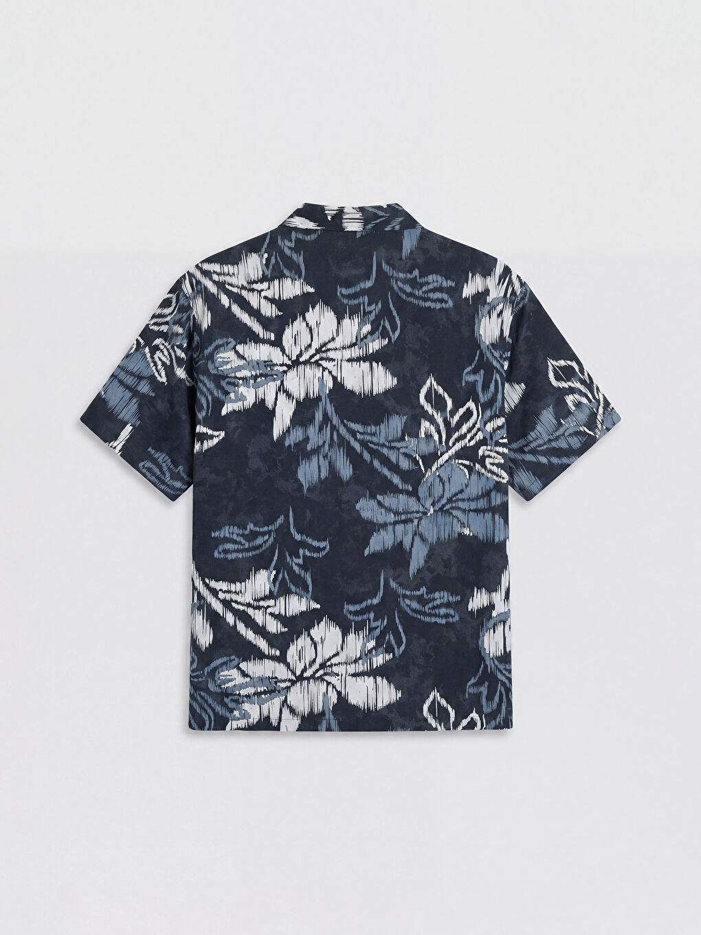 Lacivert Regular Fit Desenli Erkek Gömlek-1