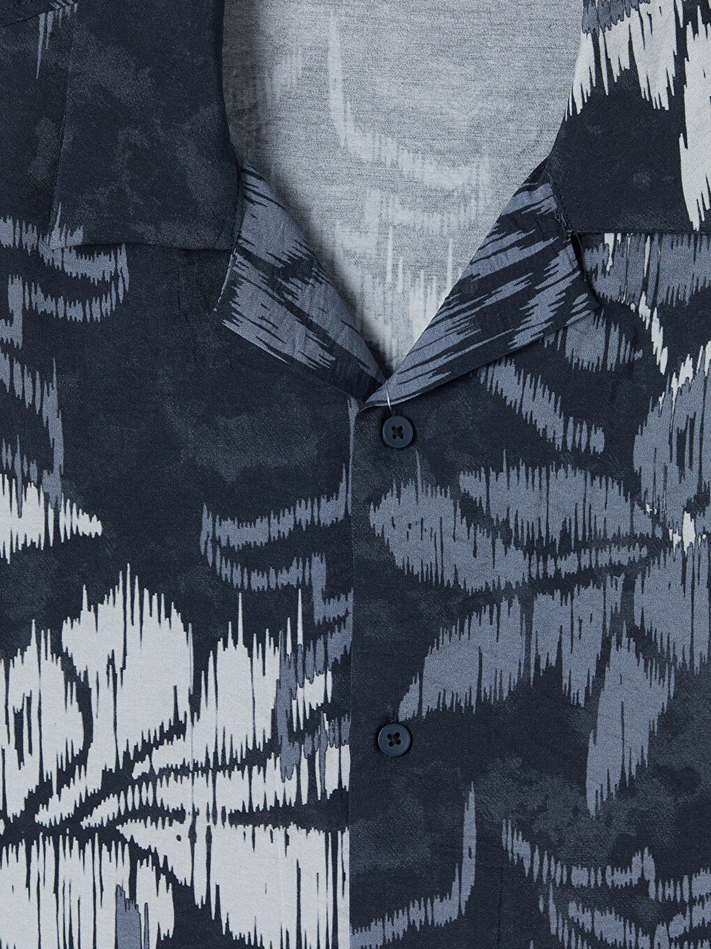 Lacivert Regular Fit Desenli Erkek Gömlek-2