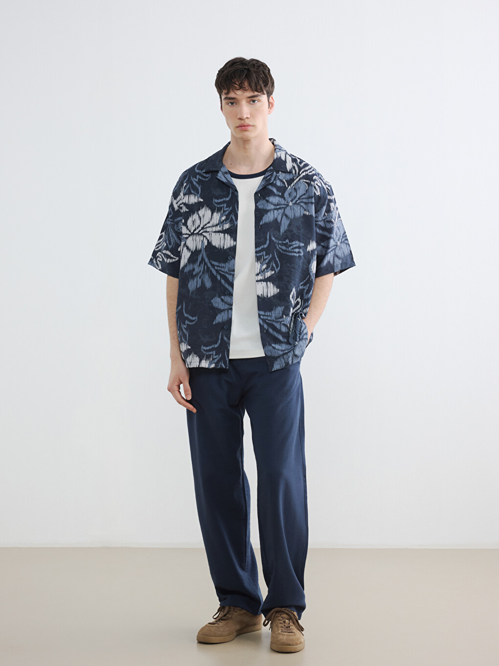 Regular Fit Patterned Men's Shirt-3