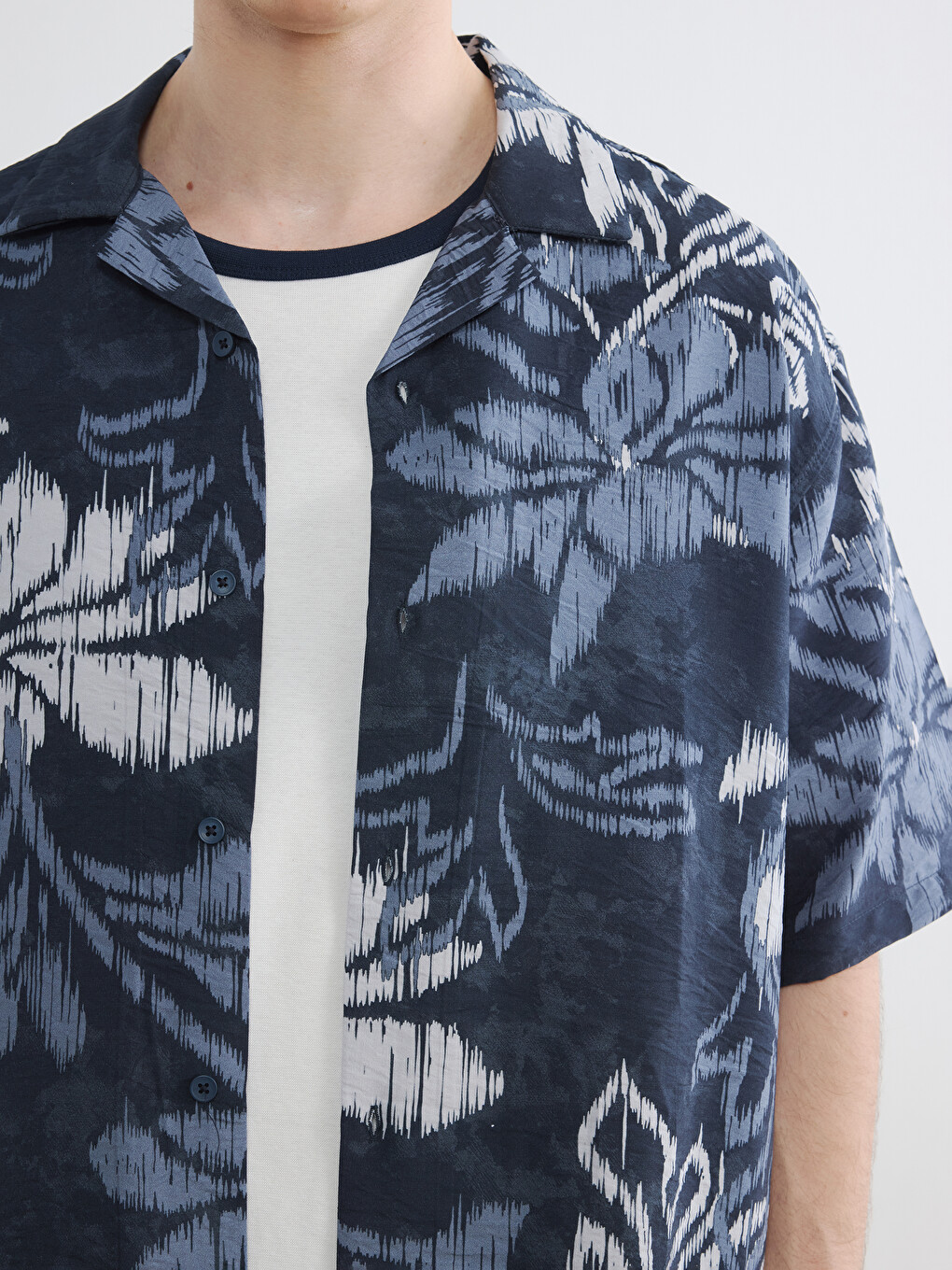 Regular Fit Patterned Men's Shirt-4