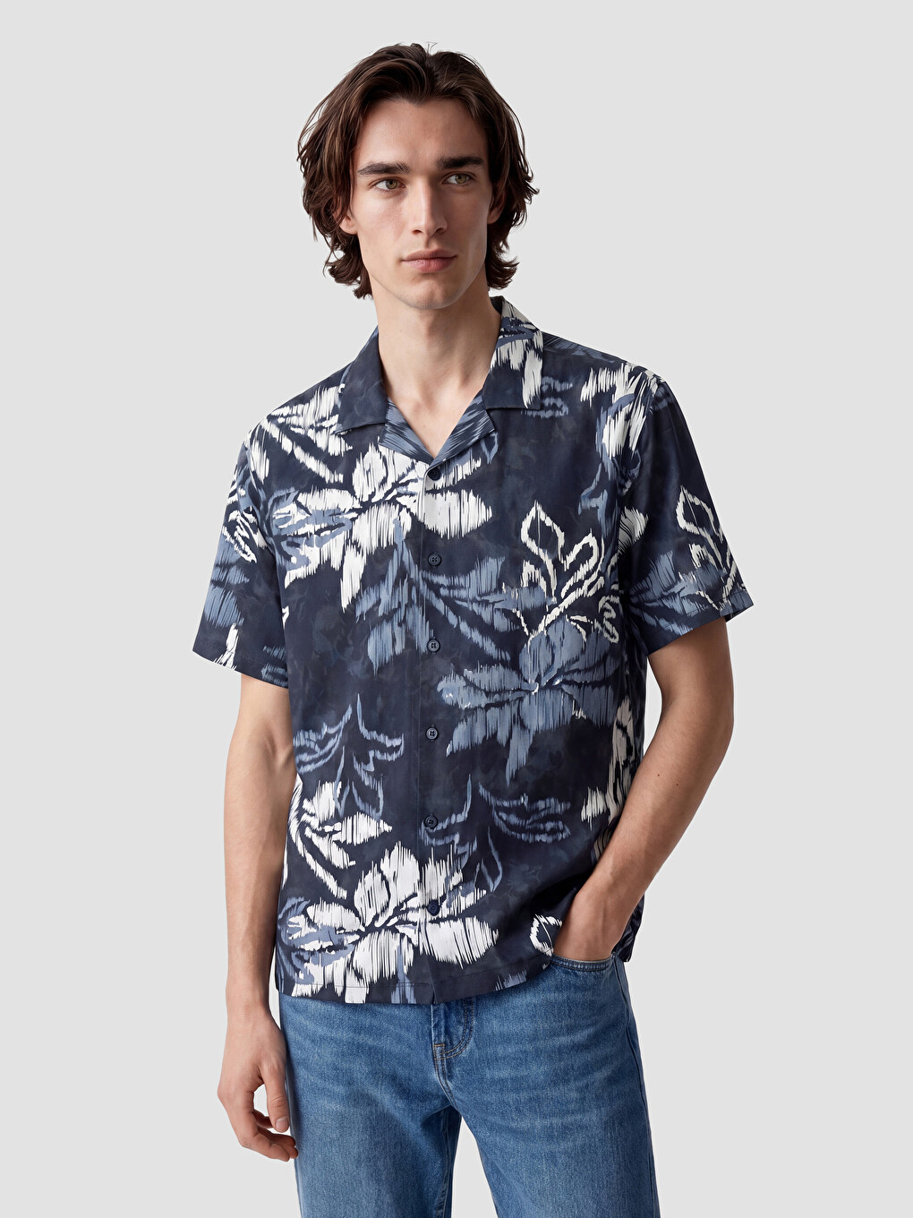 Regular Fit Patterned Men's Shirt-1