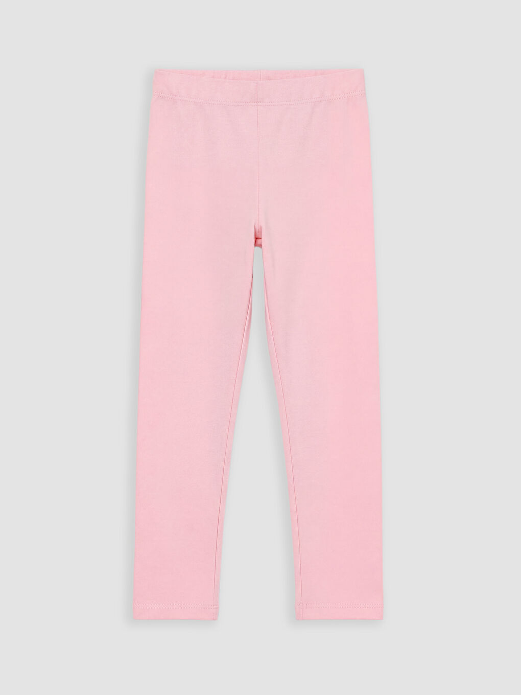 Pembe Beli Lastikli Kız Çocuk Tayt