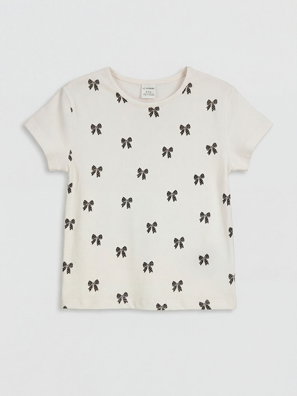 Pembe Baskılı Kız Çocuk Tişört 2'li-4