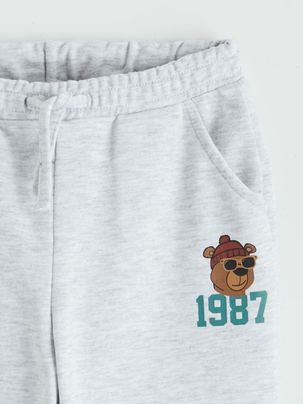 Beyaz Erkek Çocuk Jogger Eşofman Altı-2