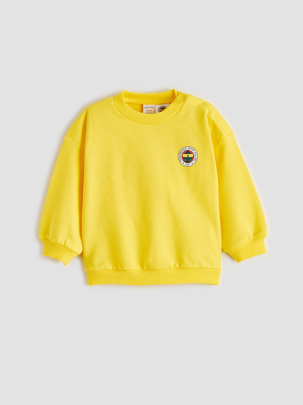 Sarı Fenerbahçe Lisanslı Erkek Bebek Eşofman Takımı-1