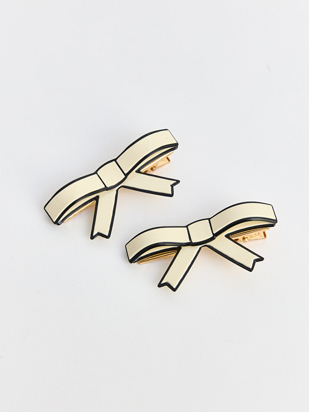 Karışık Fiyonk Desenli Kadın Toka Seti 2'li