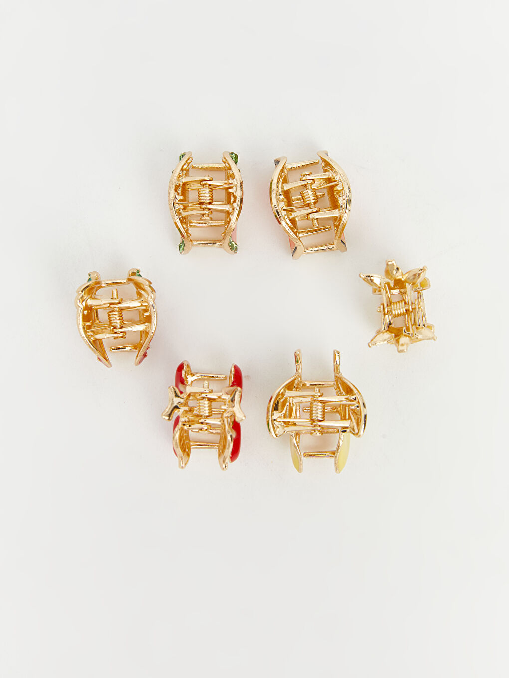 Karışık Meyve Figürlü Kadın Toka Seti 6'lı-2