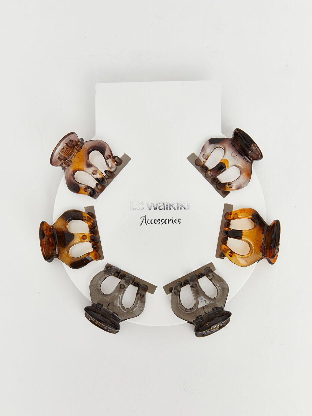 Karışık Desenli Kadın Mandal Toka Seti 6'lı-1