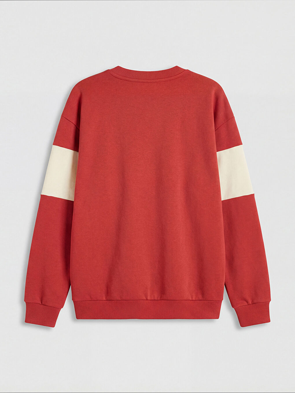 Turuncu Bisiklet Yaka Baskılı Erkek Çocuk Sweatshirt-1