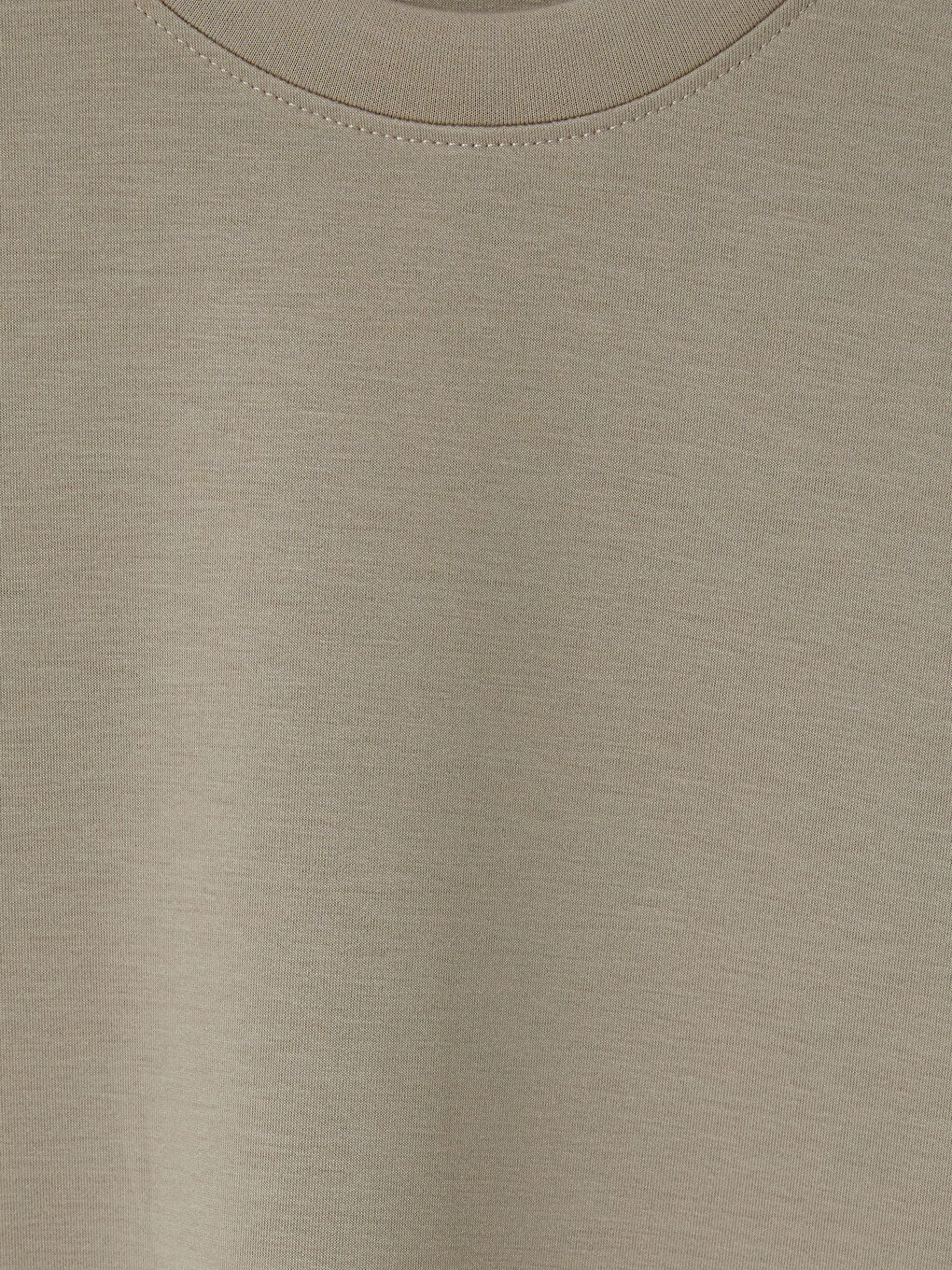 Bej Loose Fit Akışkan Kumaş Tişört /04-5