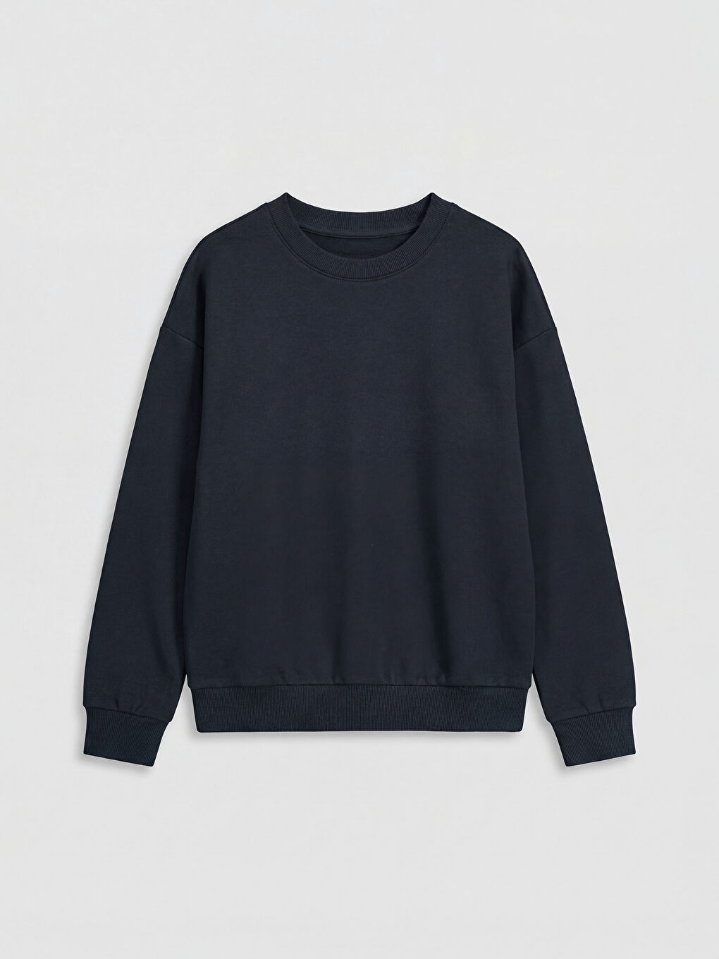 Lacivert Bisiklet Yaka Erkek Çocuk Soft Touch Sweatshirt