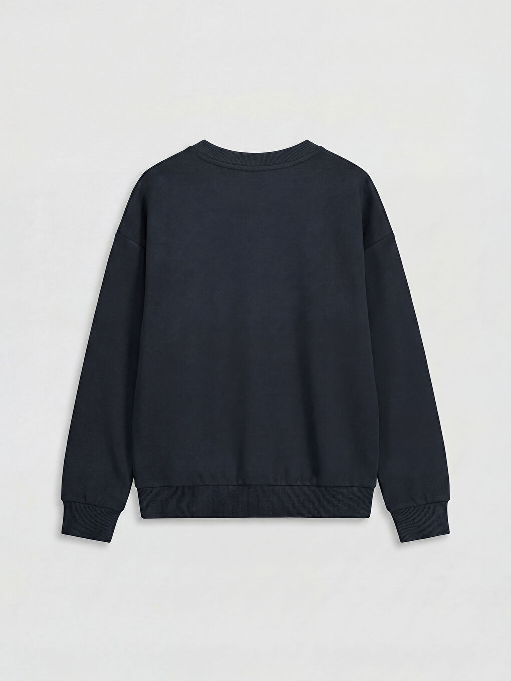 Lacivert Bisiklet Yaka Erkek Çocuk Soft Touch Sweatshirt-1