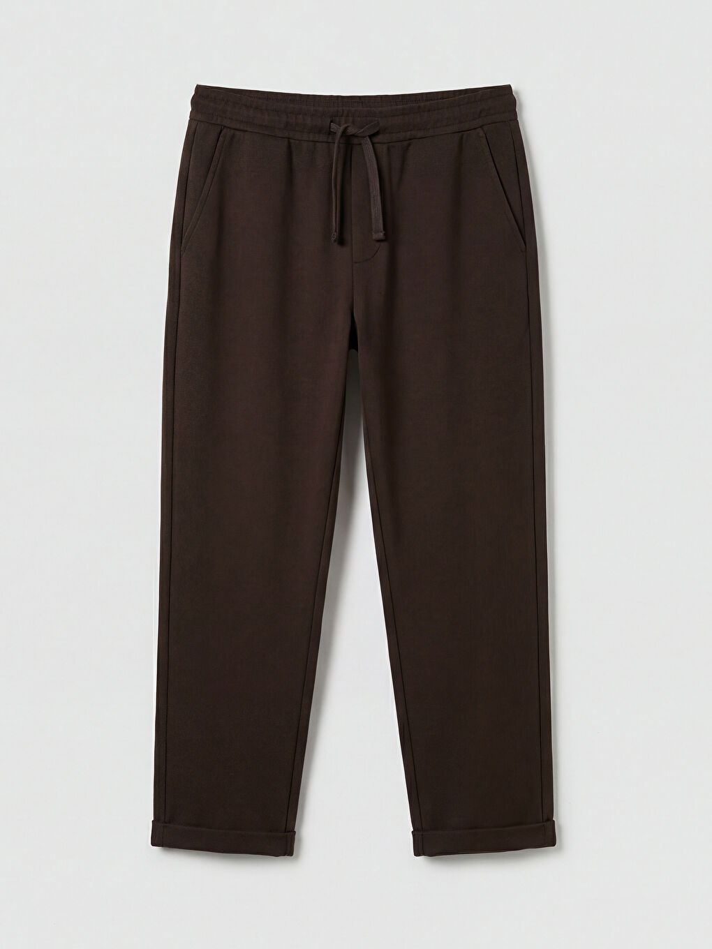 Kahverengi Beli Lastikli Erkek Çocuk Pantolon