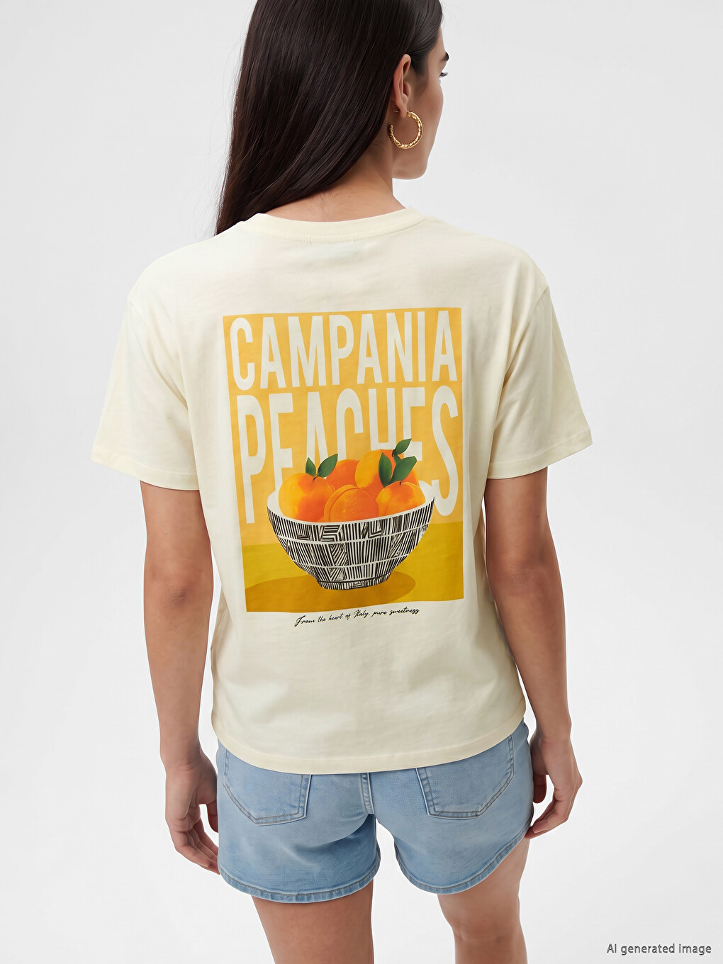 Woman Ecru T-shirt-3
