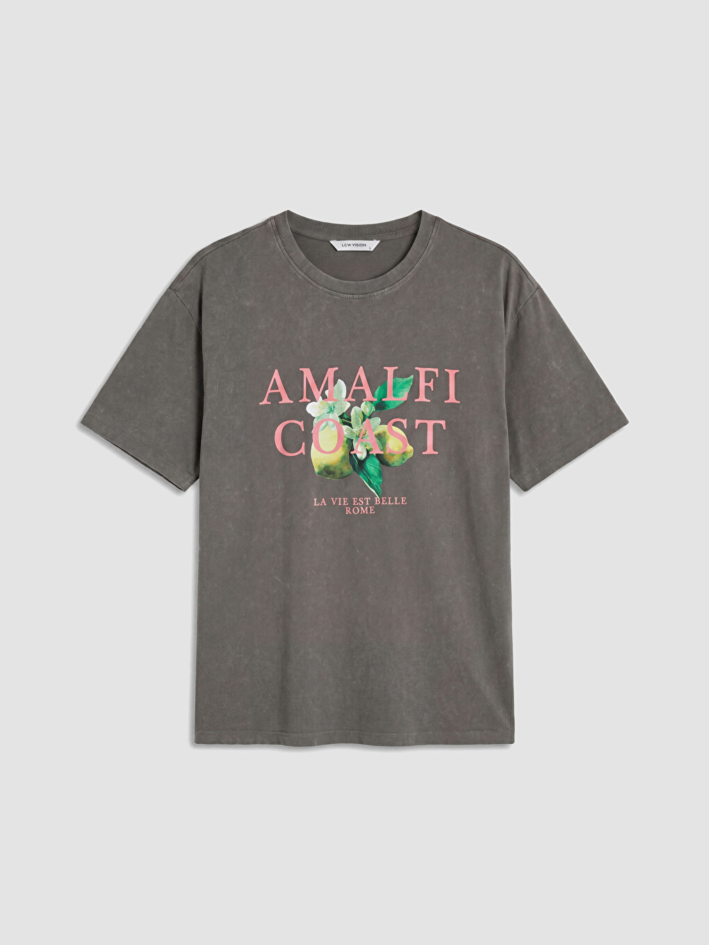 Woman Anthracite T-shirt-4