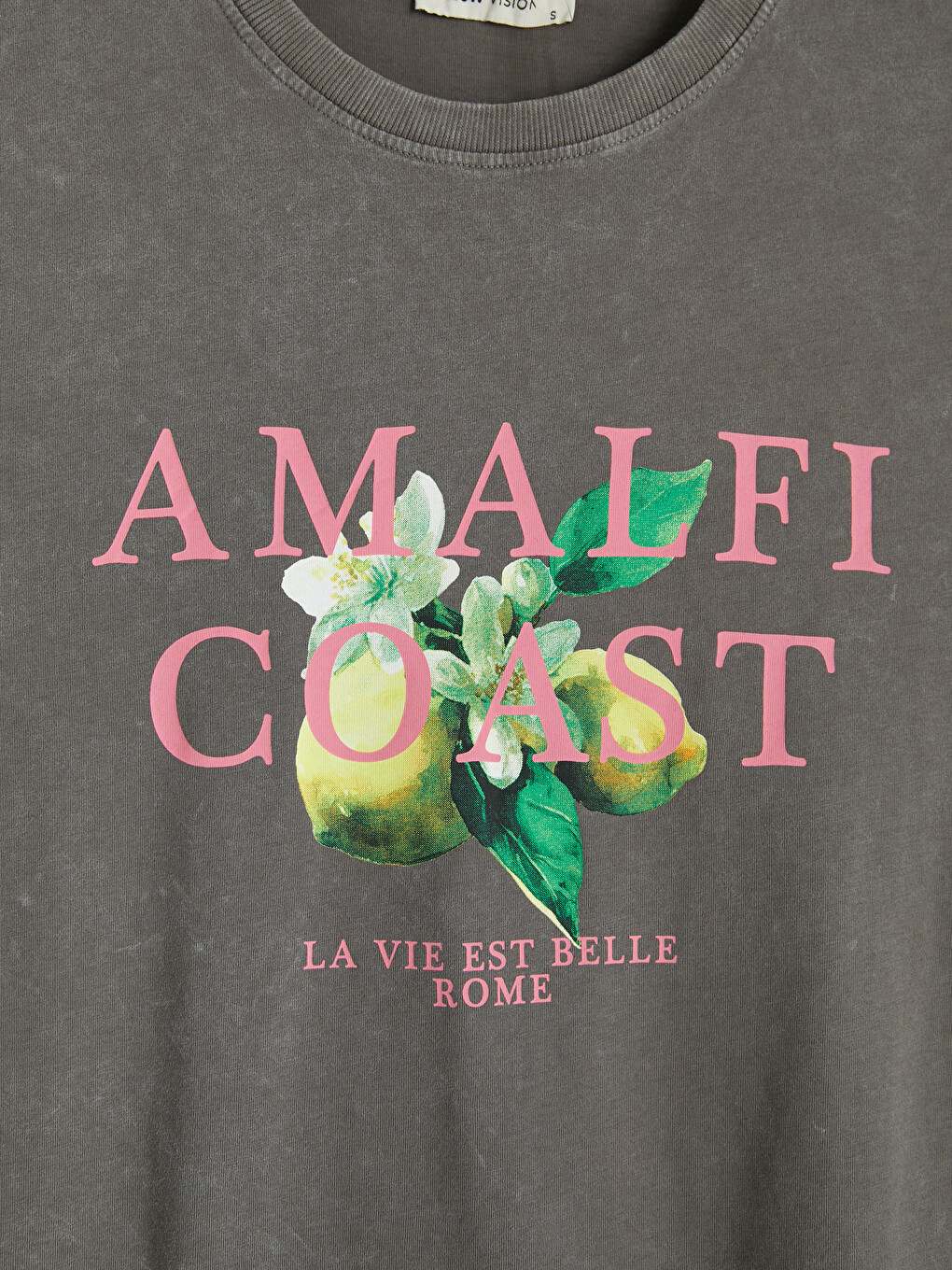 Woman Anthracite T-shirt-5