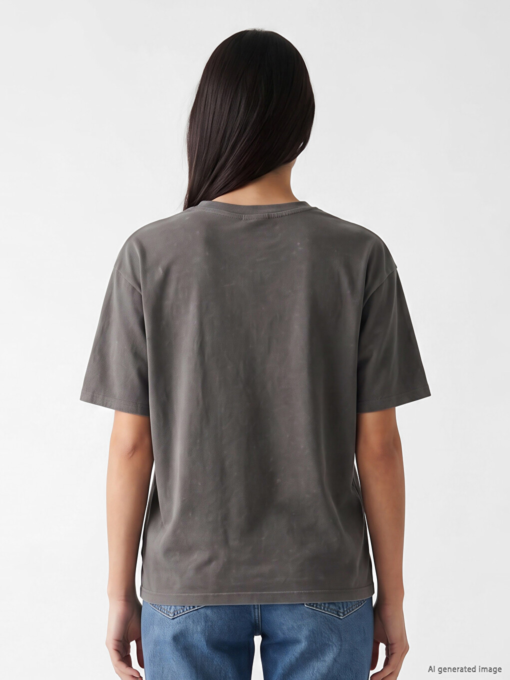 Woman Anthracite T-shirt-3
