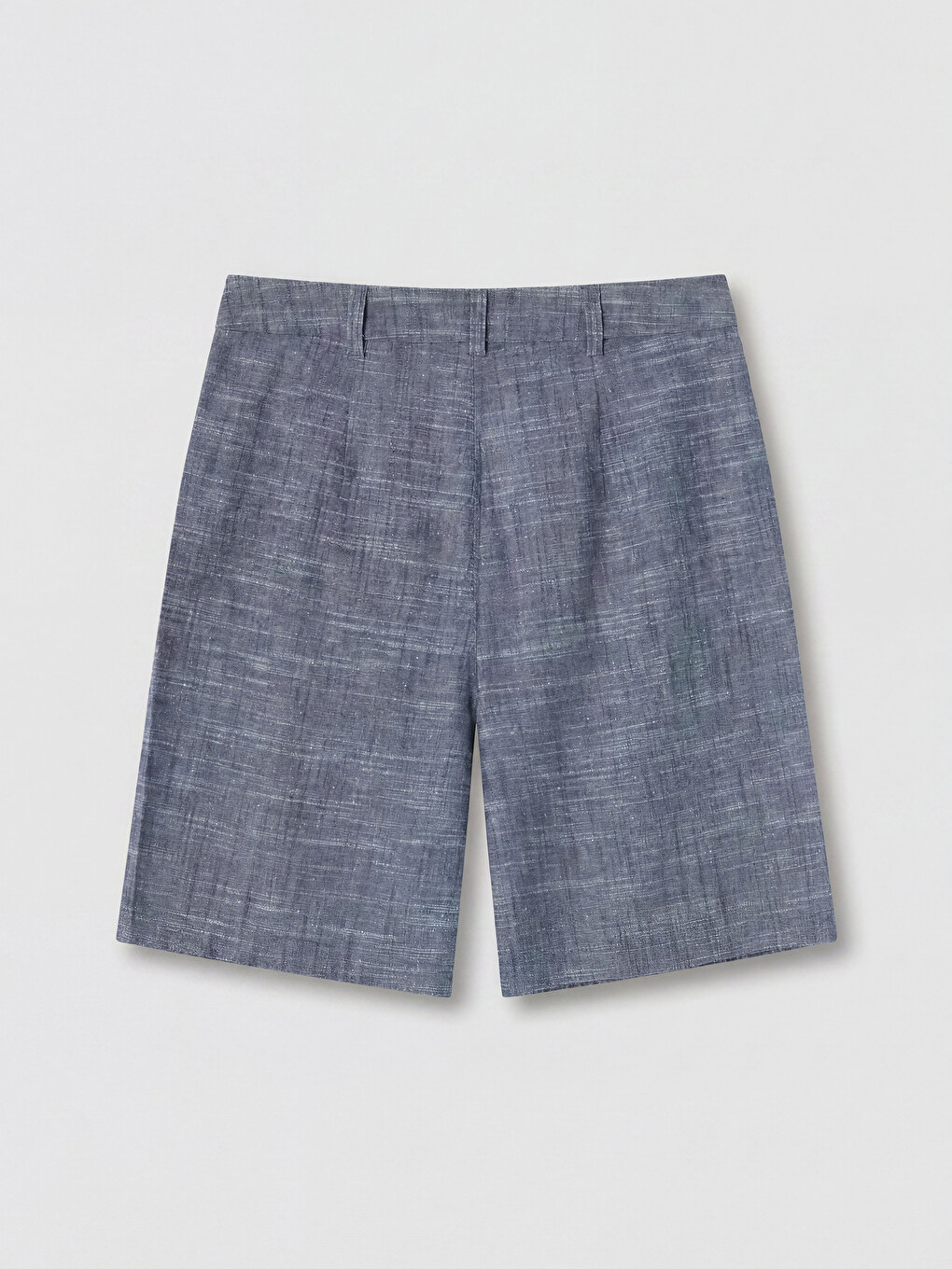 Pleated Linen Blend Women's Shorts-5
