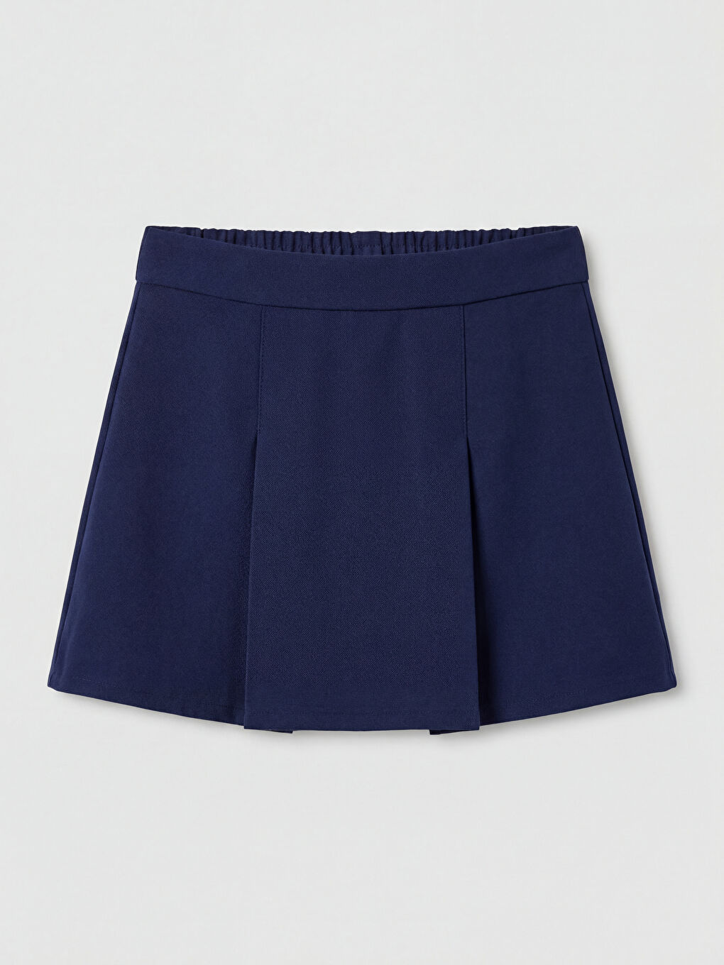 Mavi Bebe Yaka Çizgili Kız Çocuk Gömlek ve Şort Etek-3