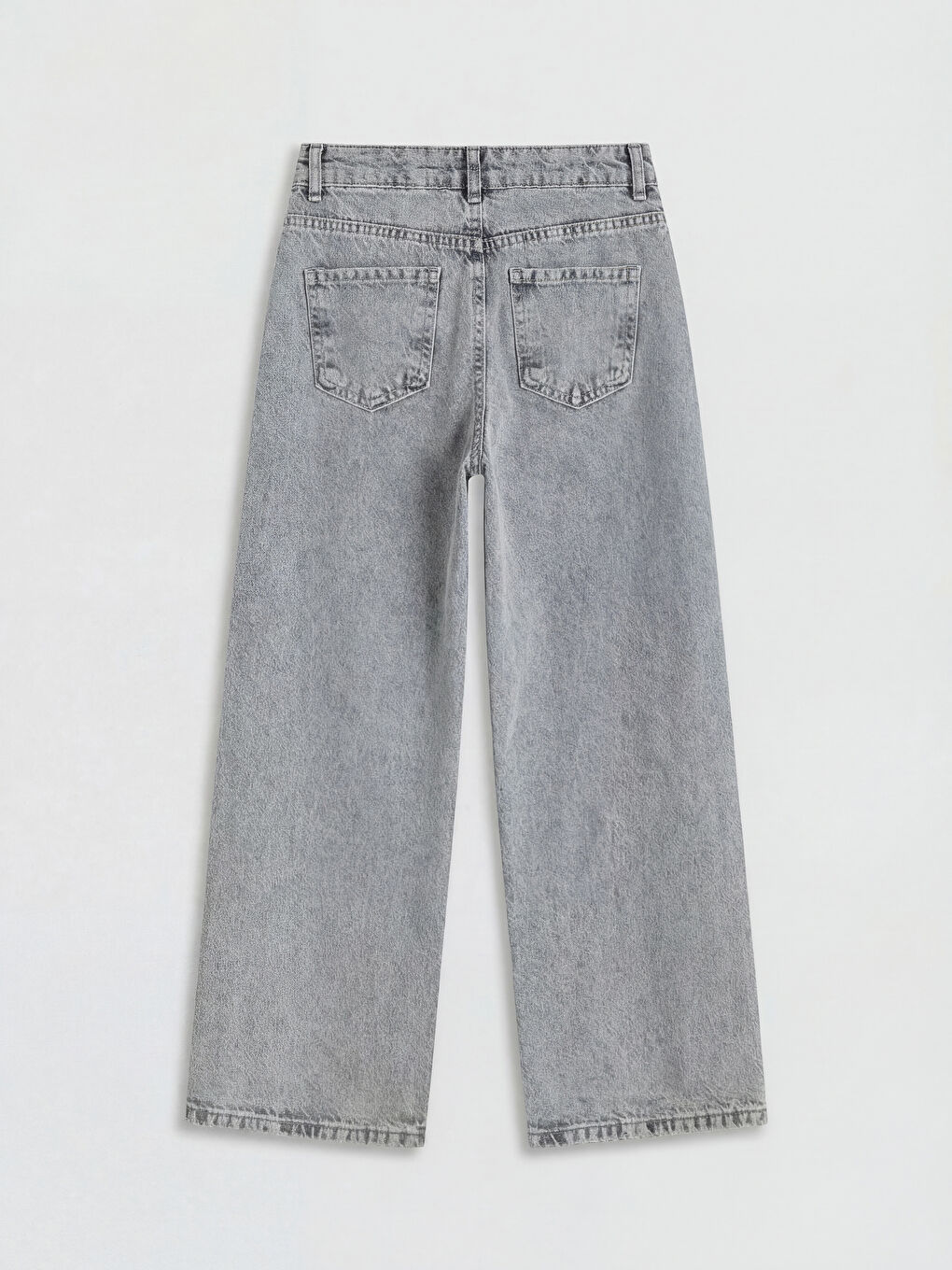 Karışık Wideleg Kelebek Taşlı Kız Çocuk Jean Pantolon-1