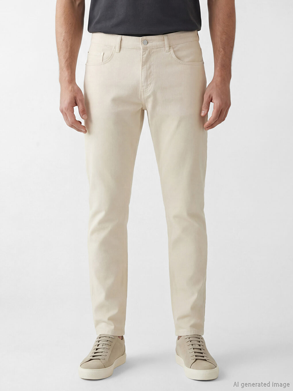 بنطال تشينو بيج فاتح / ايكرو رجل-1