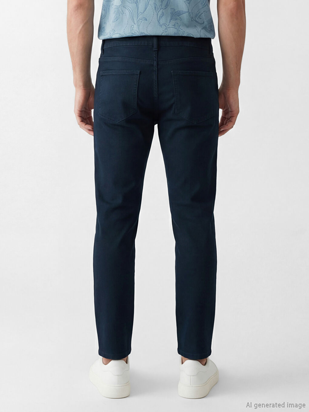 Man NAVY Chino Trousers-2