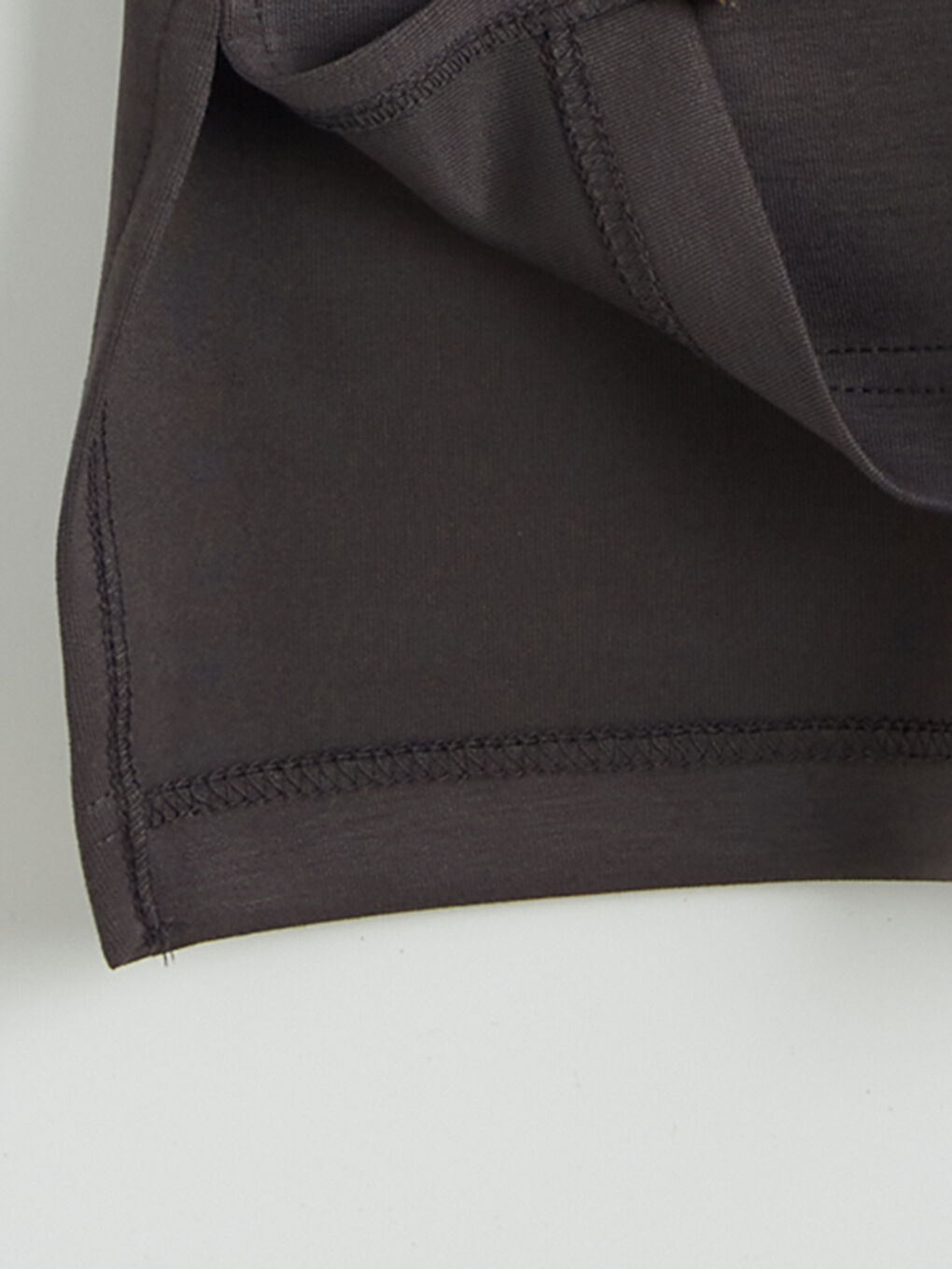 Gri Bisiklet Yaka Taş İşlemeli Bluz-3