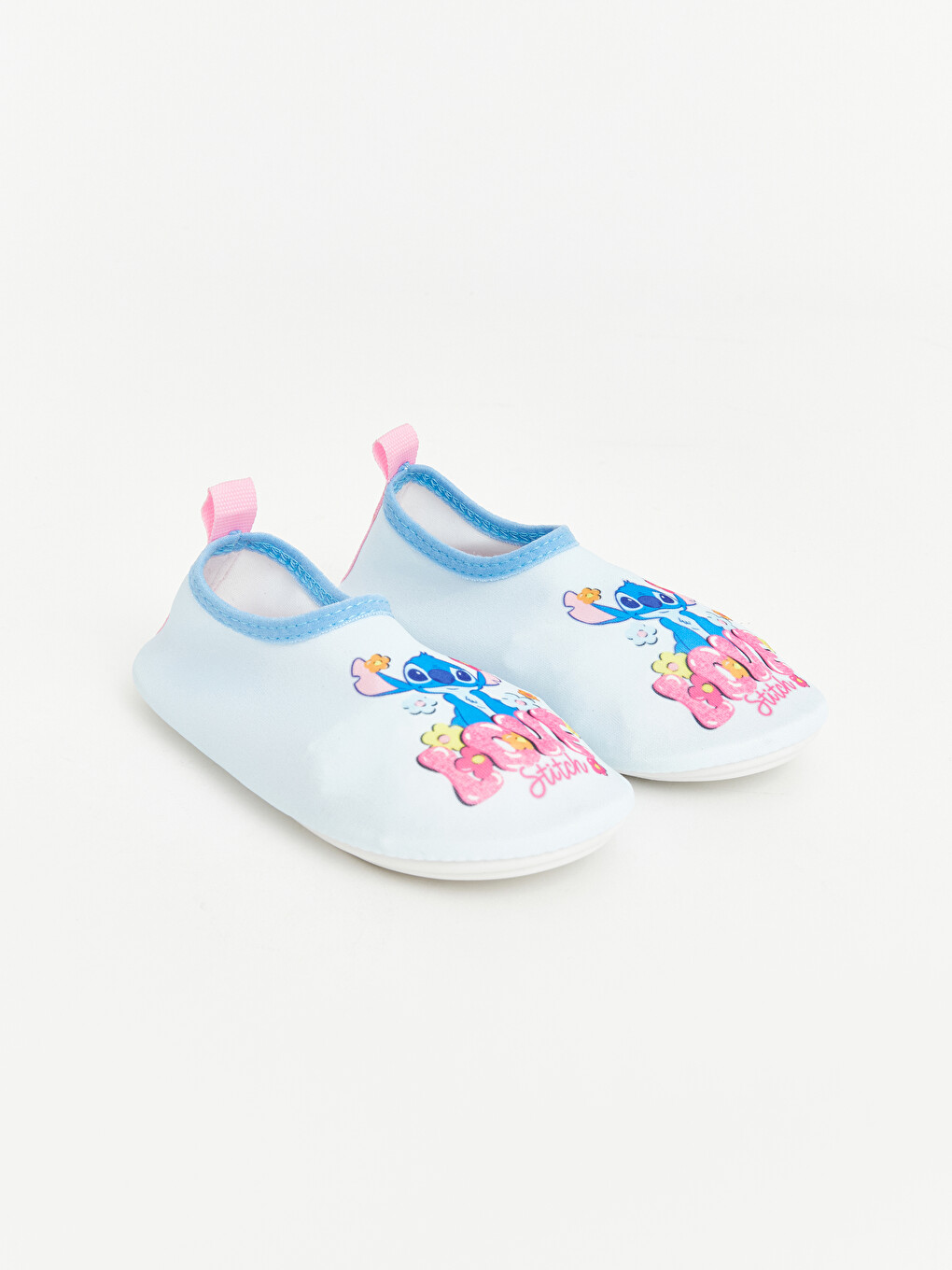 Karışık Lilo & Stitch Baskılı Kız Çocuk Deniz Ayakkabısı