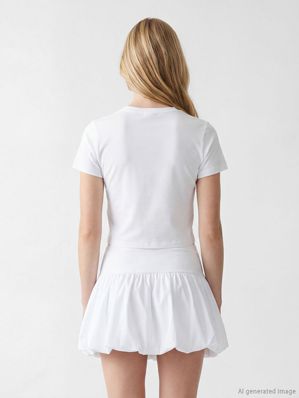 Crew Neck Printed Women's T-Shirt-3