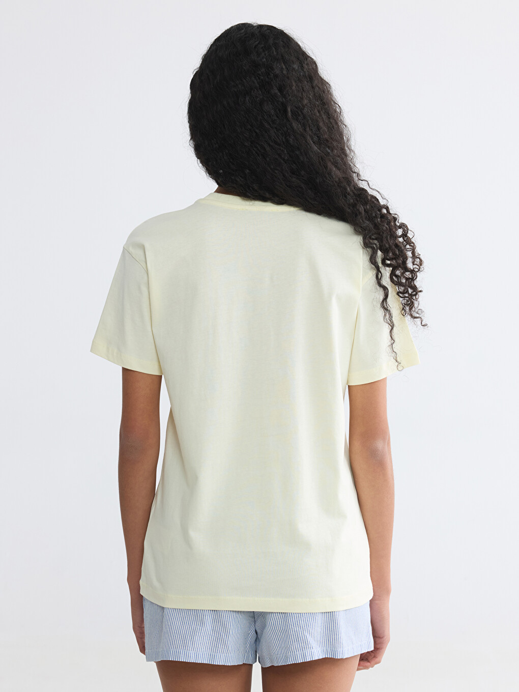 Crew Neck Embroidered Women's T-Shirt-3