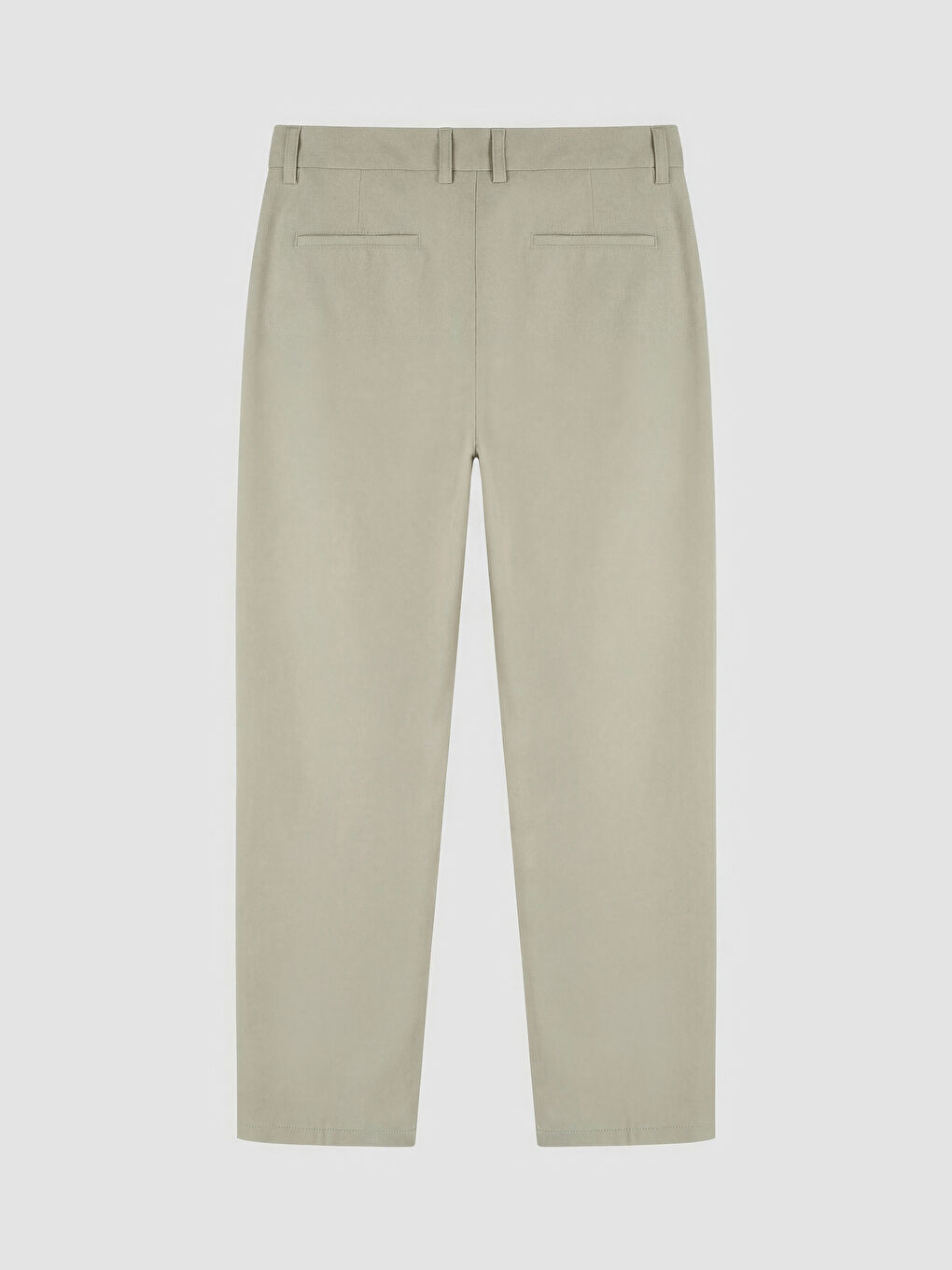 Bej Standart Kalıp Erkek Pileli Kumaş Pantolon-1