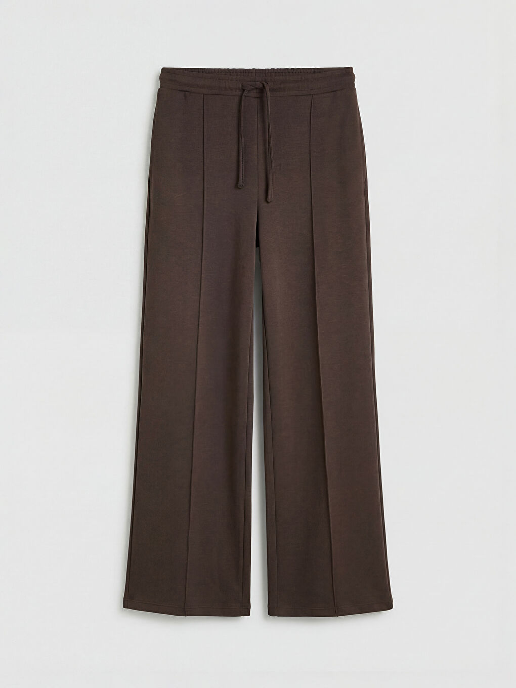 Kahverengi Beli Lastikli Soft Touch Kadın Eşofman Altı