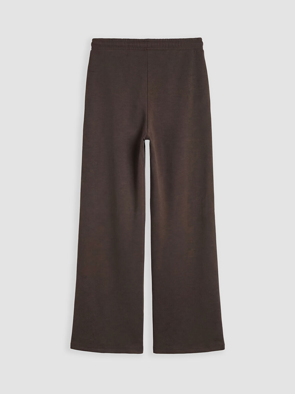 Kahverengi Beli Lastikli Soft Touch Kadın Eşofman Altı-1