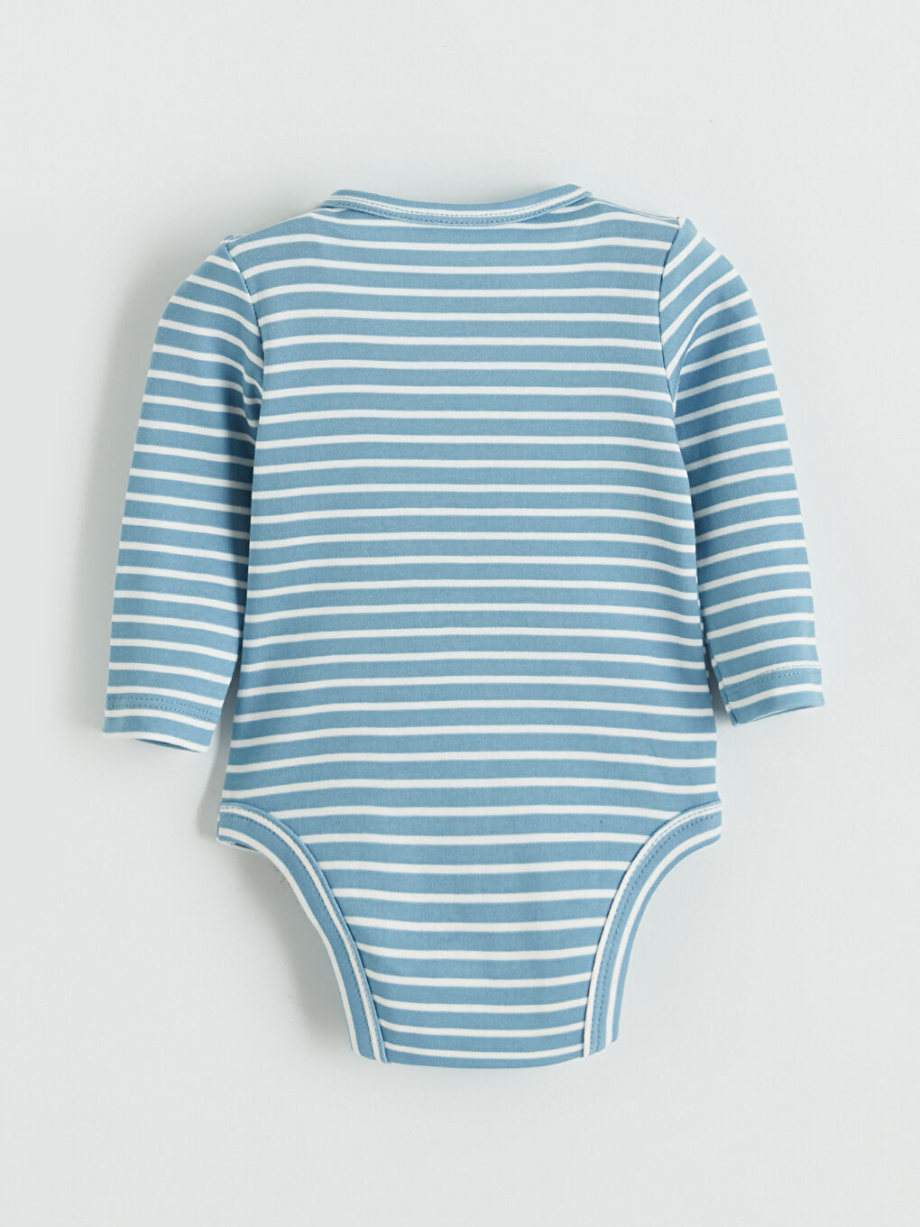 Mavi Bisiklet Yaka Erkek Bebek Çıtçıtlı Body 2'li-7