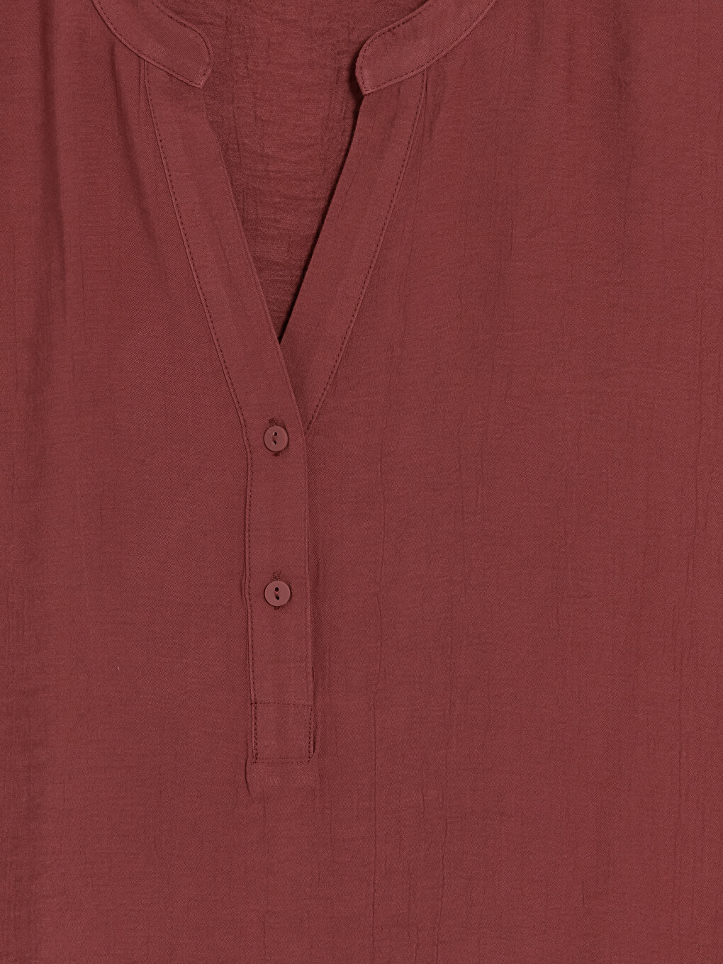 Bordo Kaçık Yaka Dokulu Bluz-2