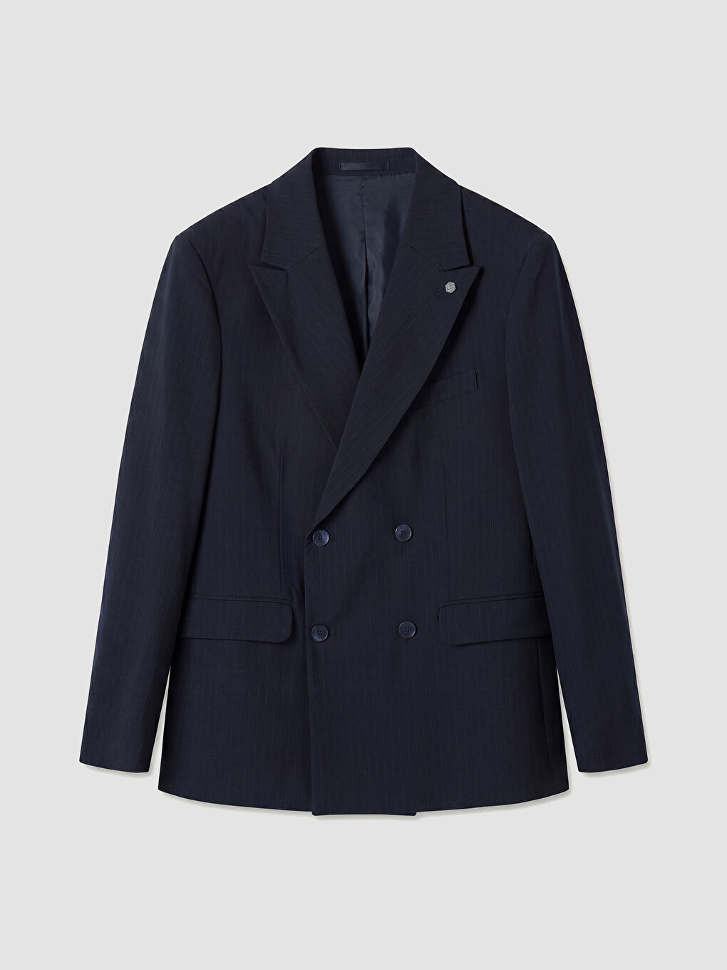 Lacivert Regular Fit Erkek Blazer Ceket-4