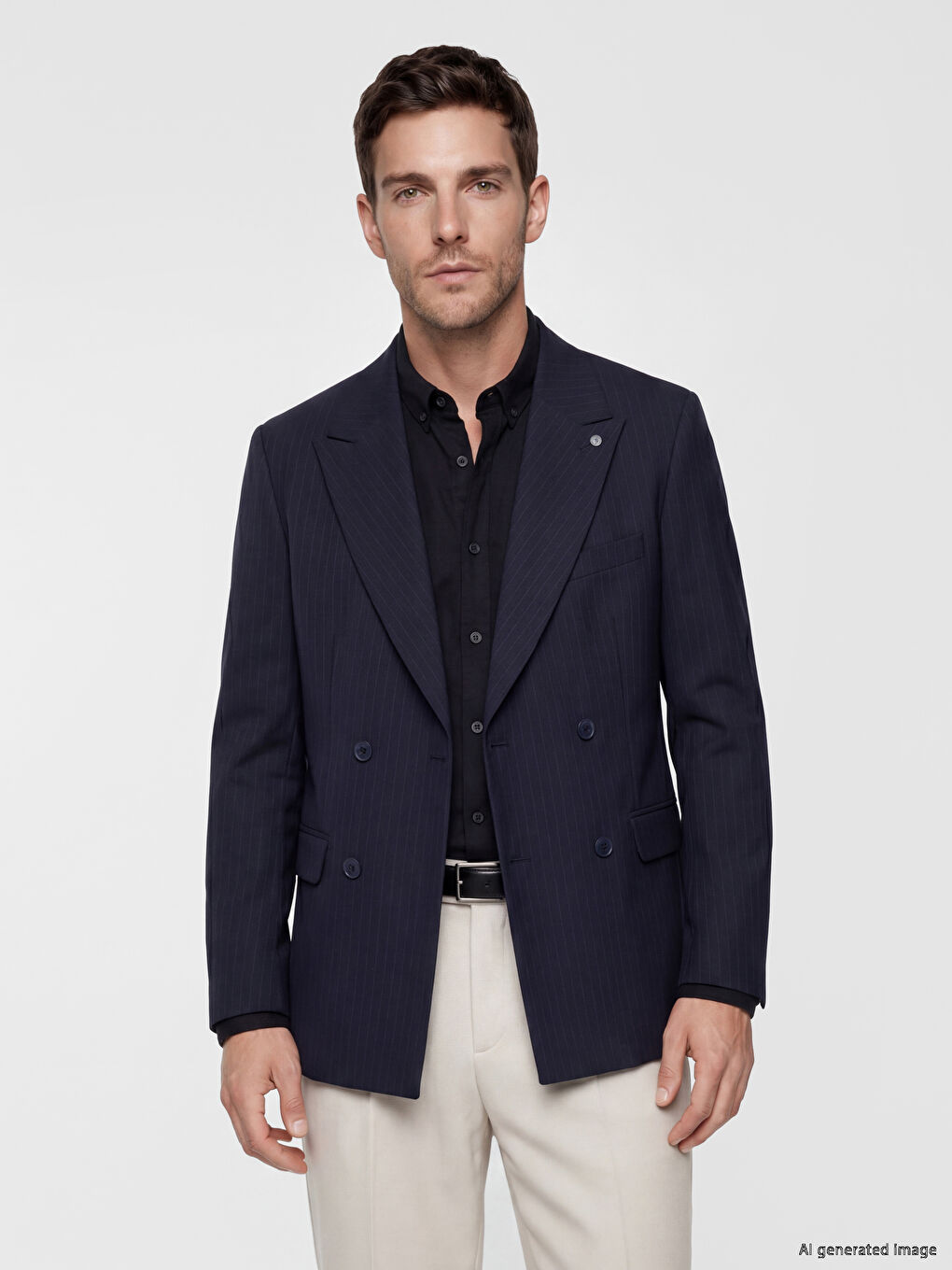 Lacivert Regular Fit Erkek Blazer Ceket