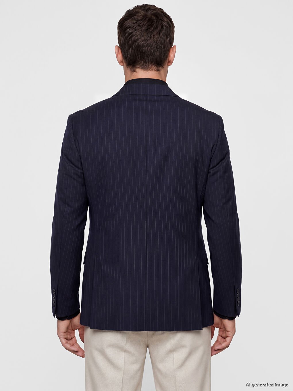 Lacivert Regular Fit Erkek Blazer Ceket-3