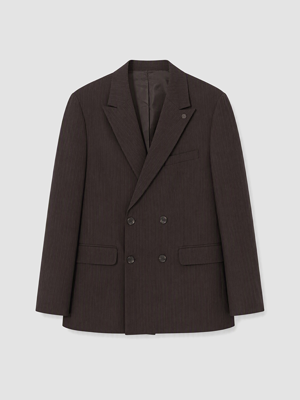 Regular Fit Striped Double Breasted Men's Blazer Jacket-3