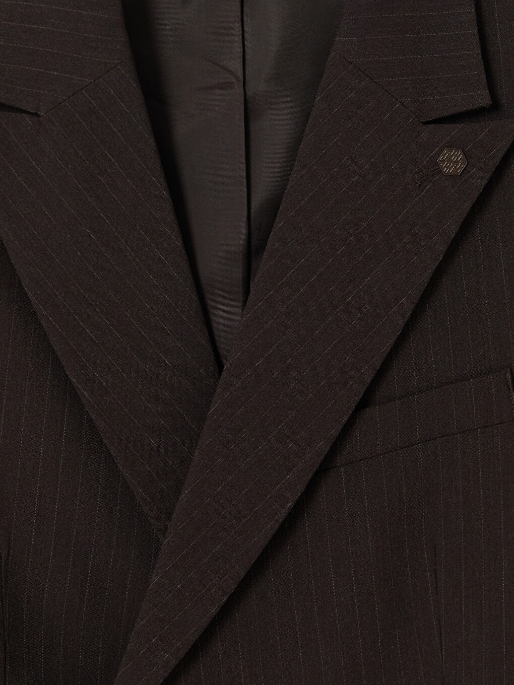 Regular Fit Striped Double Breasted Men's Blazer Jacket-5