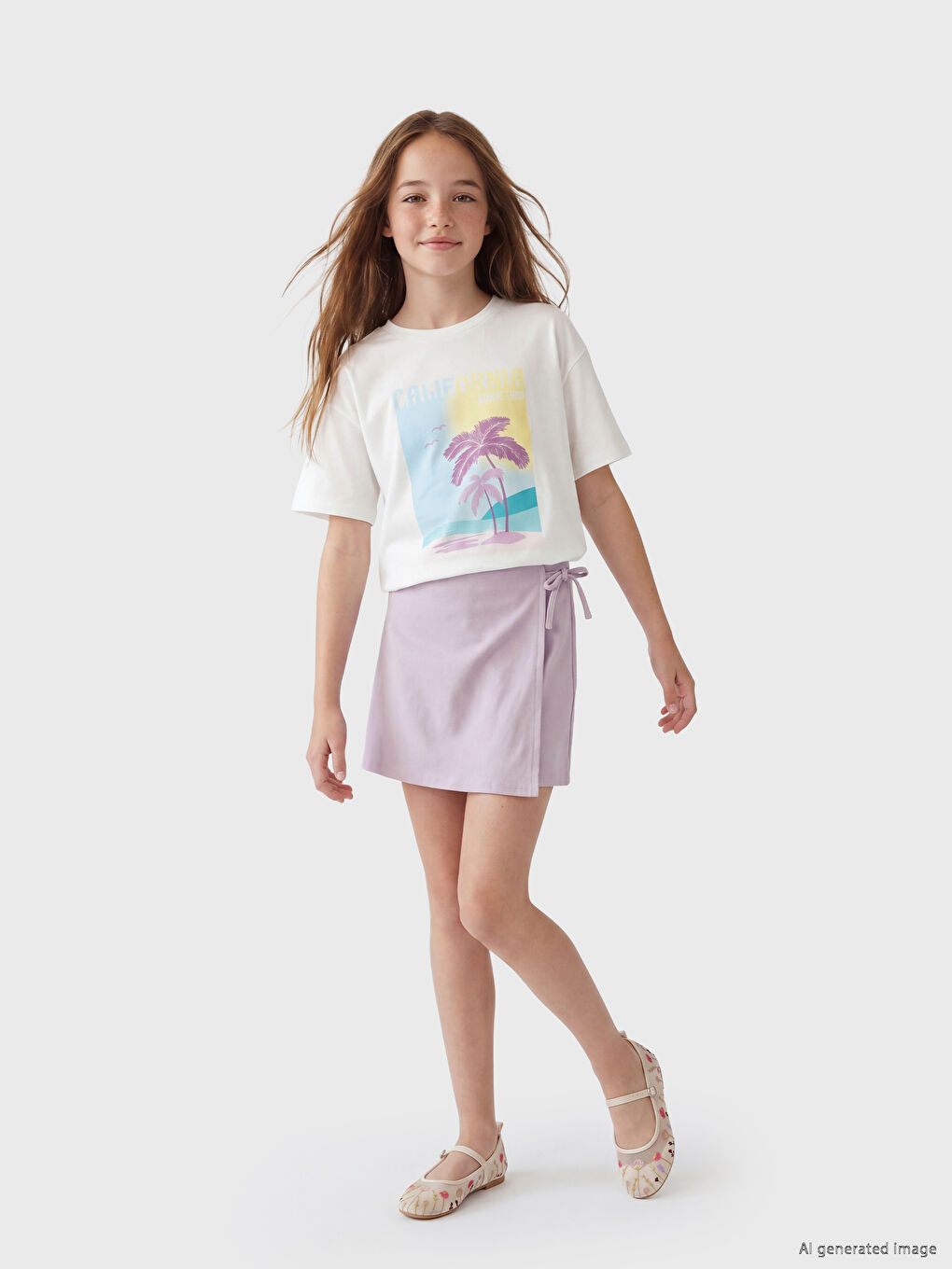 California Printed Girls' Set