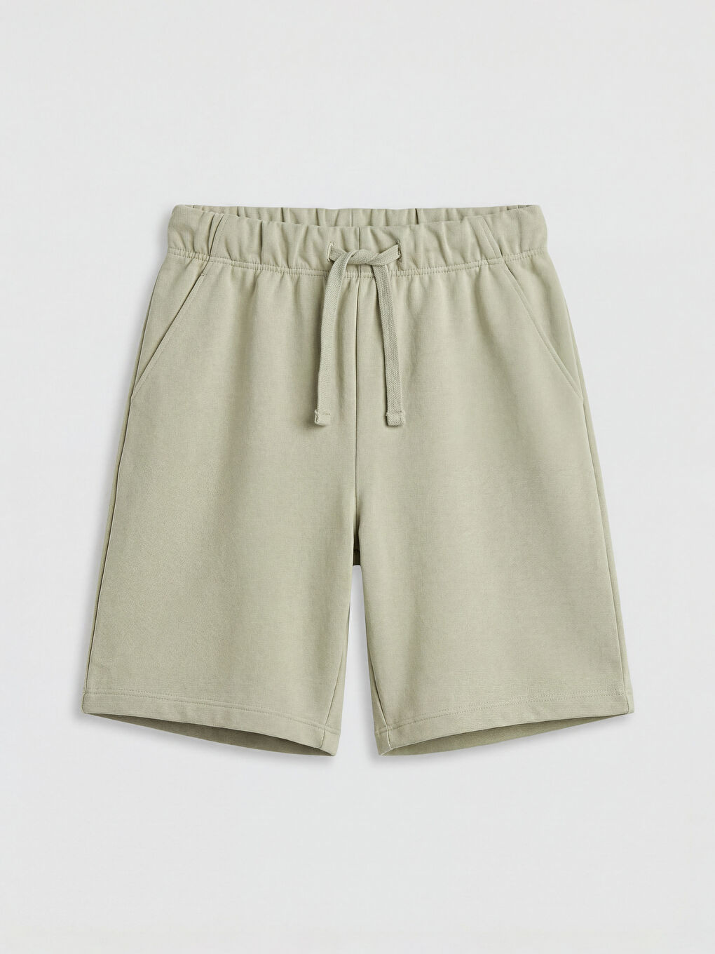 Antrasit Beli Bağcıklı Erkek Çocuk Şort 2'li-3