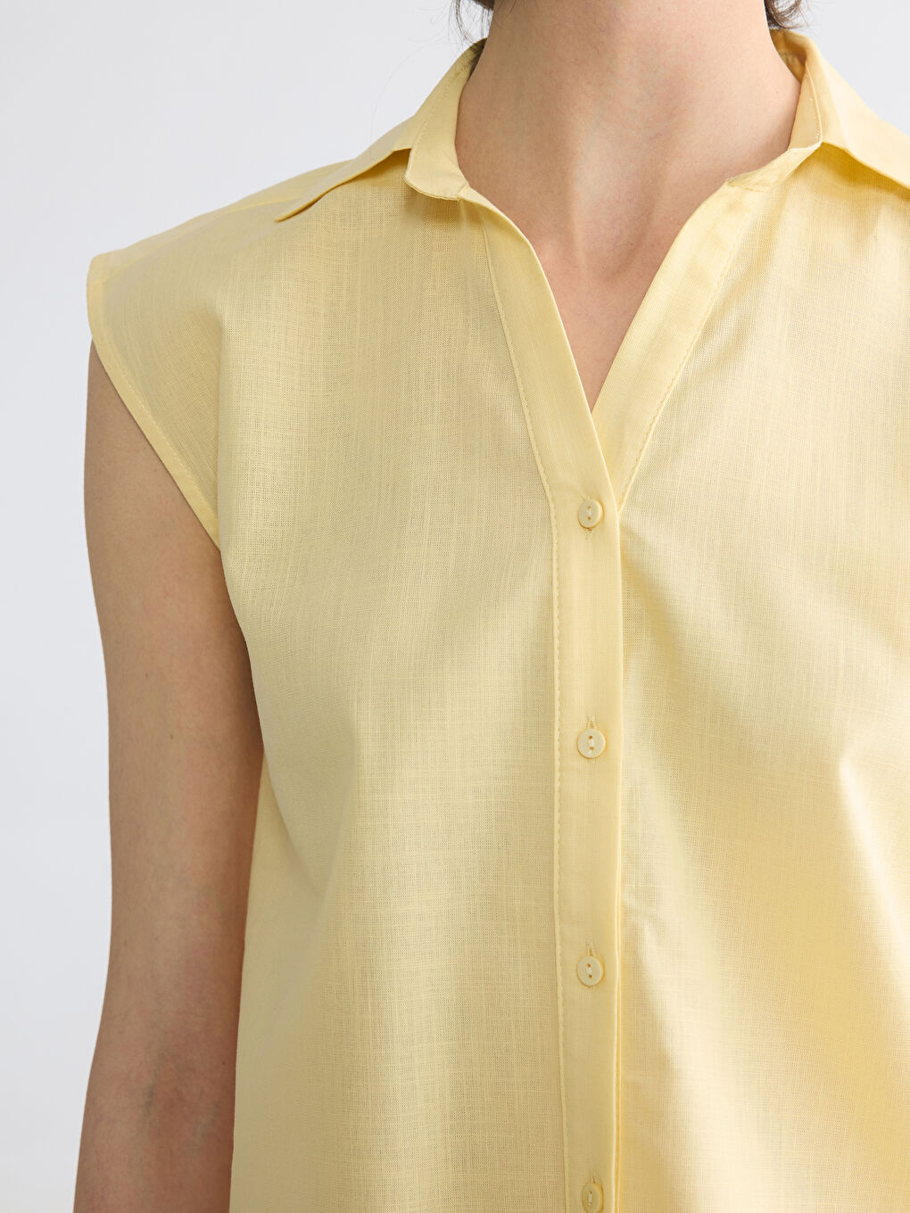 Bej Regular Fit Kadın Gömlek-2