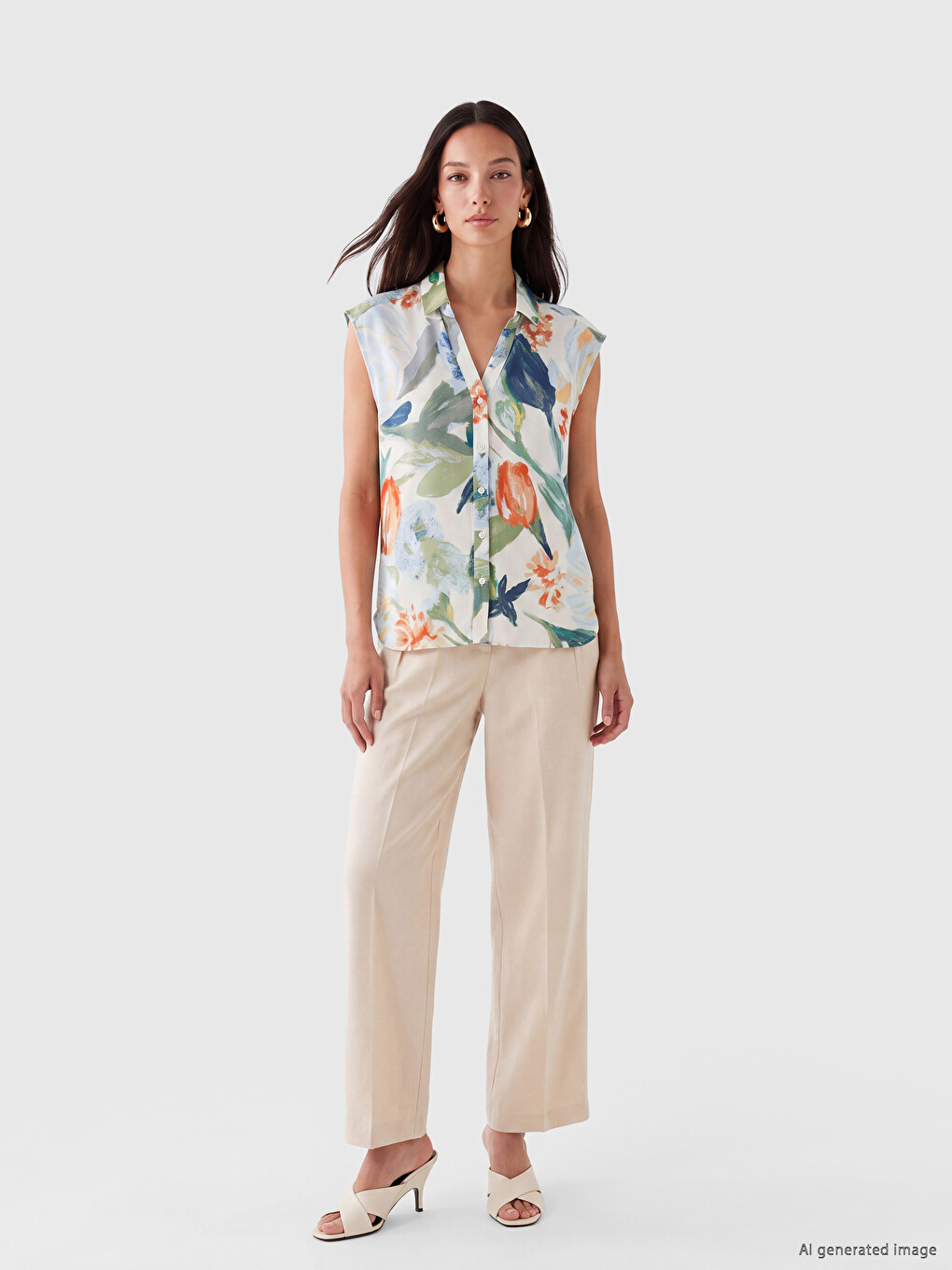 Patterned Women's Shirt-1